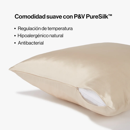 Funda de Almohada de Seda Premium