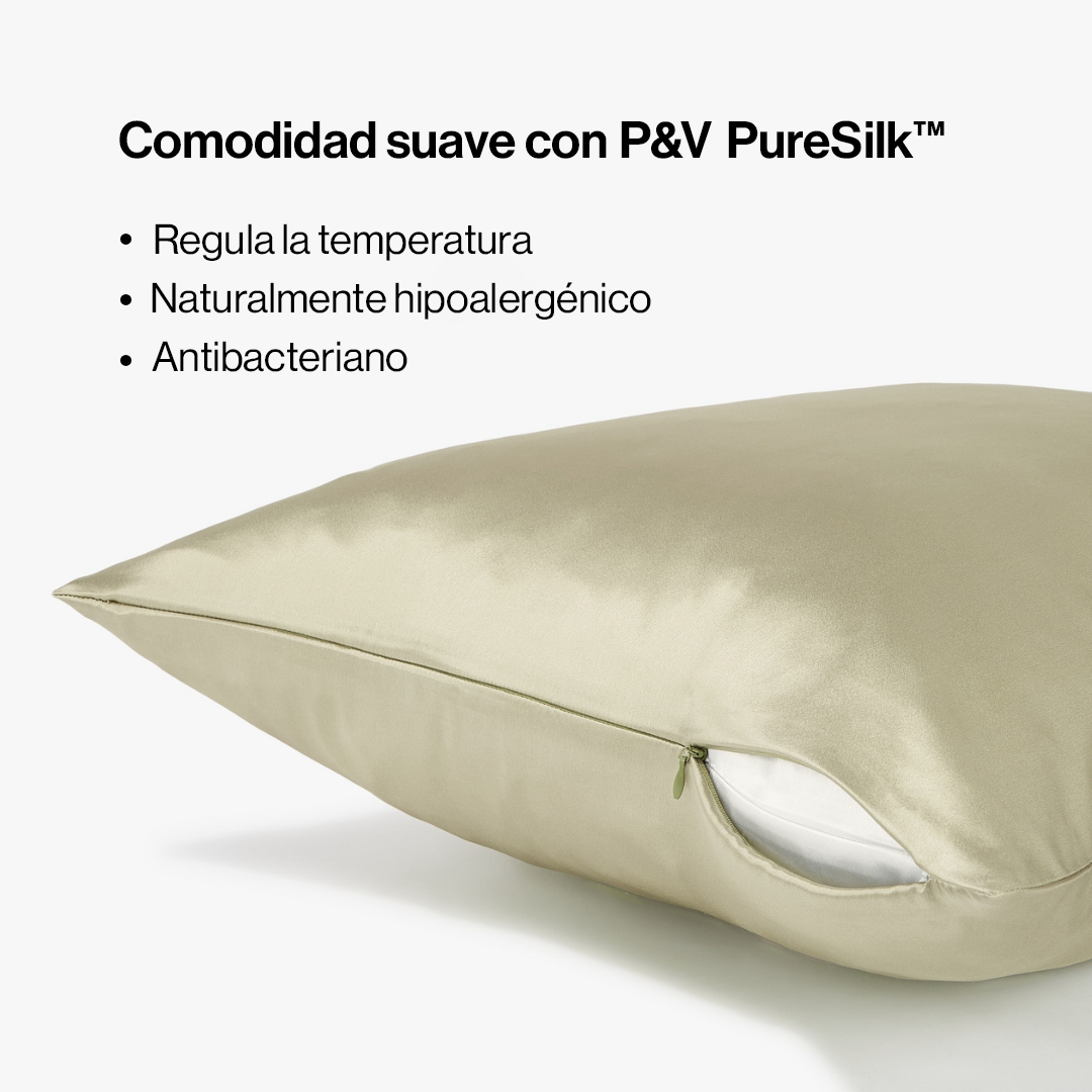 Funda de Almohada de Seda Premium